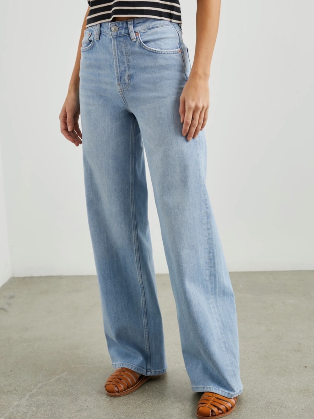 Rails The Getty High Rise Wide Leg Light Blue Women’s Jeans